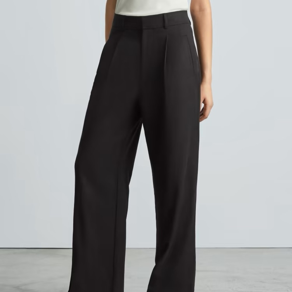 Everlane Black Wide-Leg Pants
